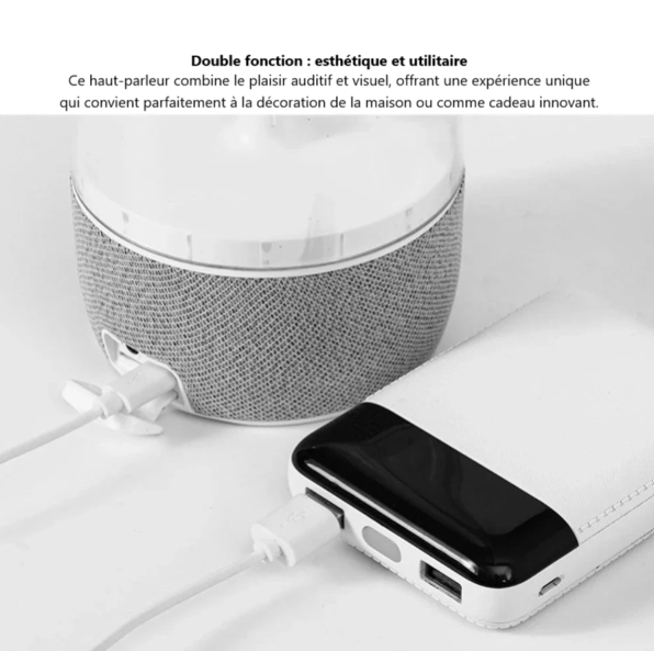 Veilleuse méduse avec haut-parleur compatible Bluetooth