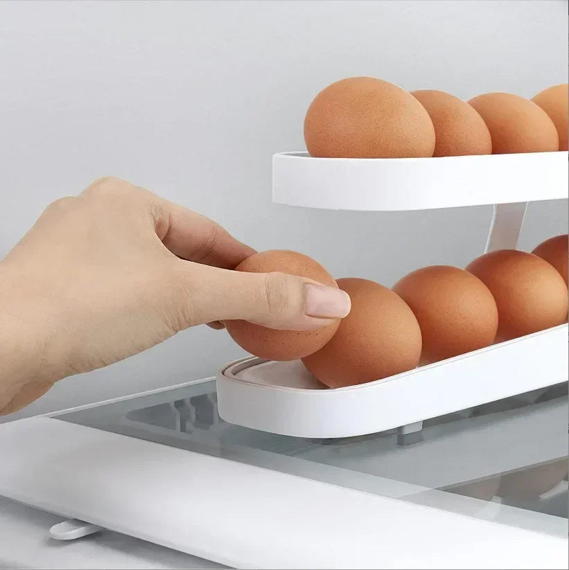 Distributeur d'oeufs à roulettes
