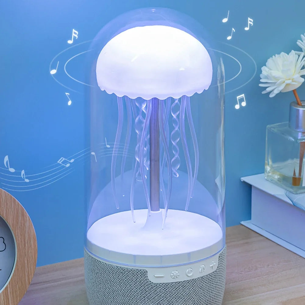 Veilleuse méduse avec haut-parleur compatible Bluetooth
