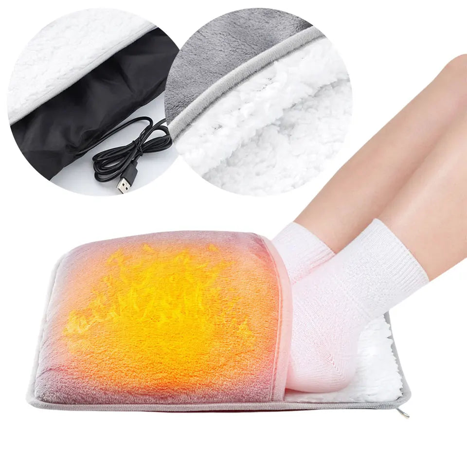 Coussin chauffant électrique pour les pieds
