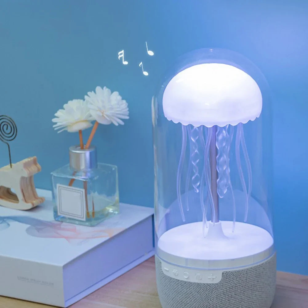 Veilleuse méduse avec haut-parleur compatible Bluetooth
